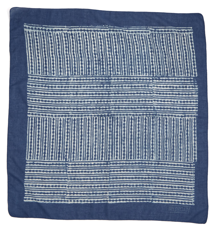 ✶ journey-indigo ✶ hand block printed bandana