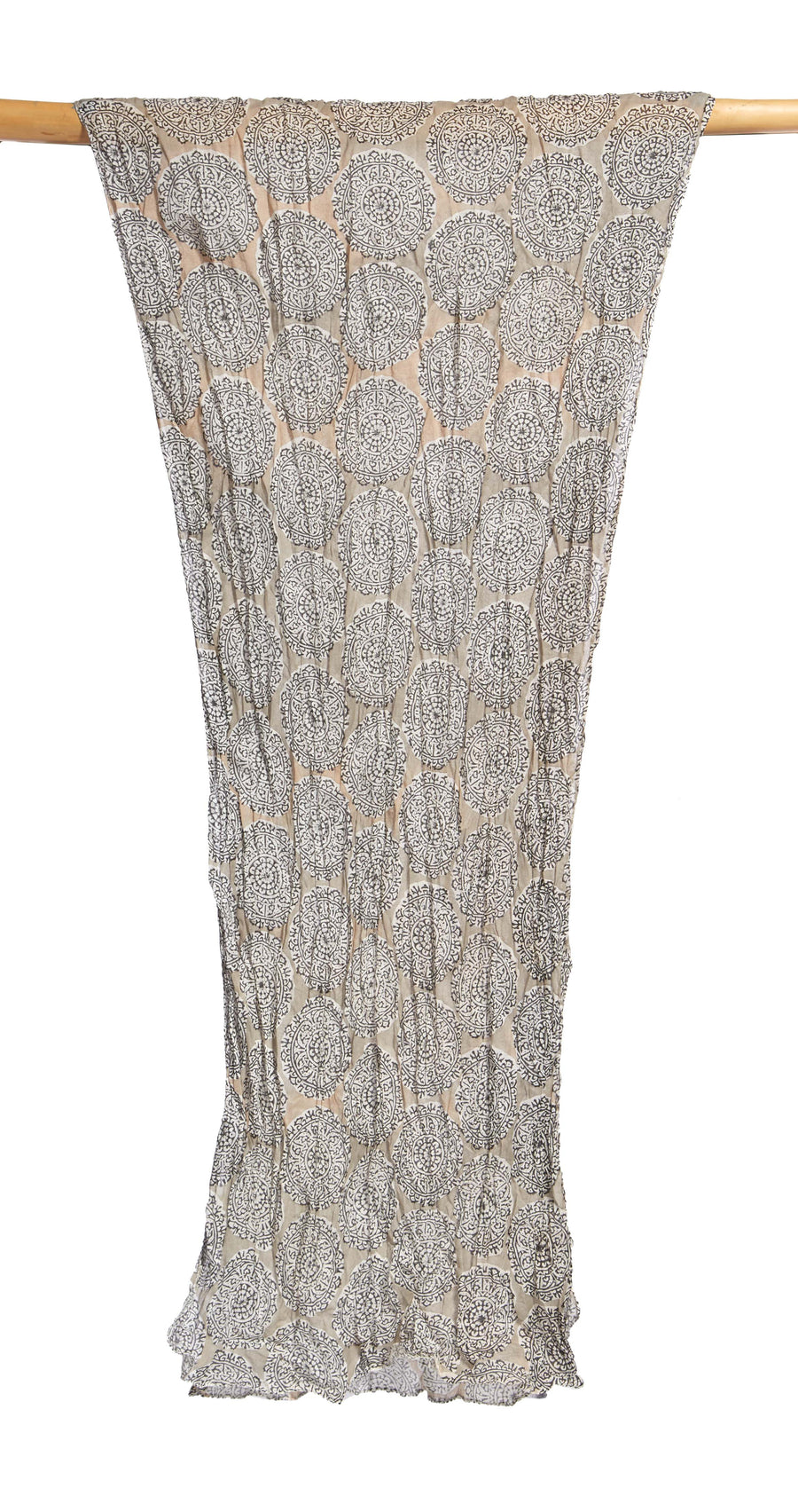MANDALA-IVORY TAUPE BLACK