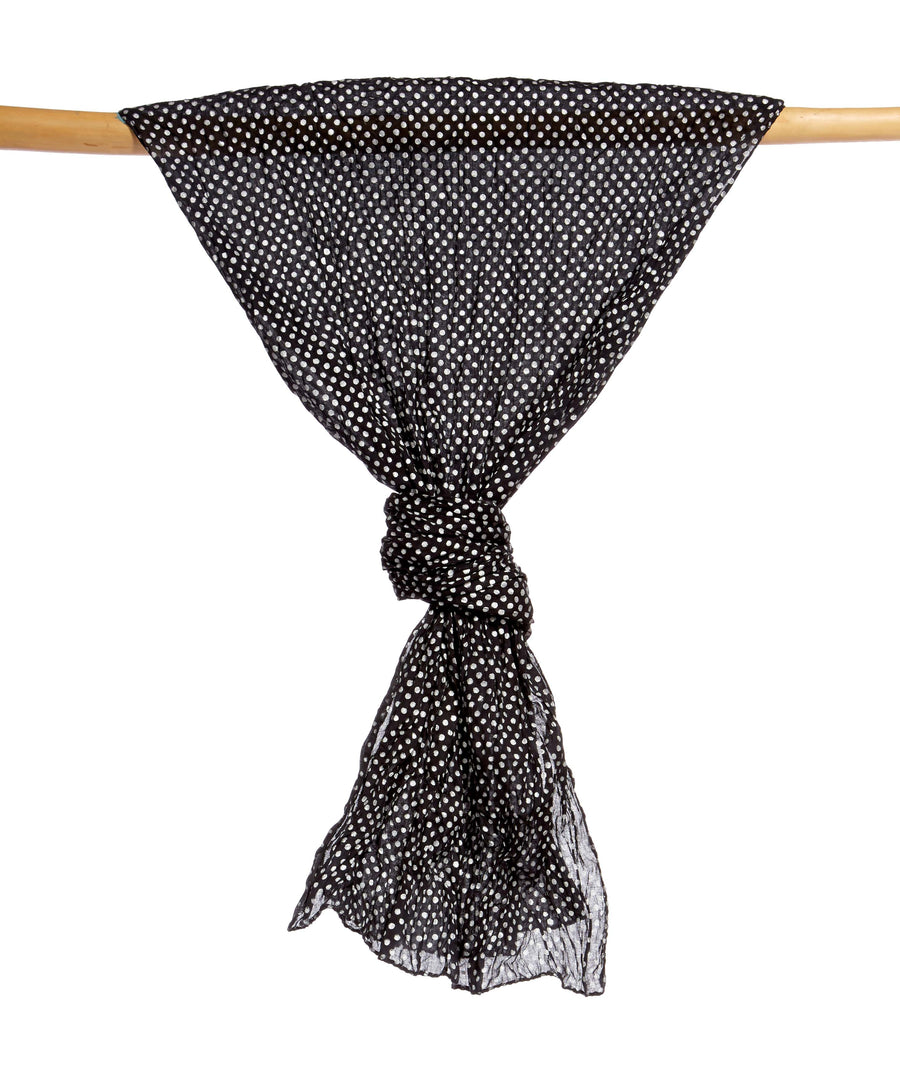 POLKA METALLIC- BLACK SILVER