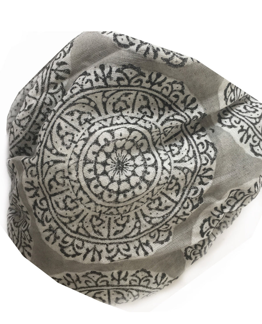 MANDALA-IVORY TAUPE BLACK