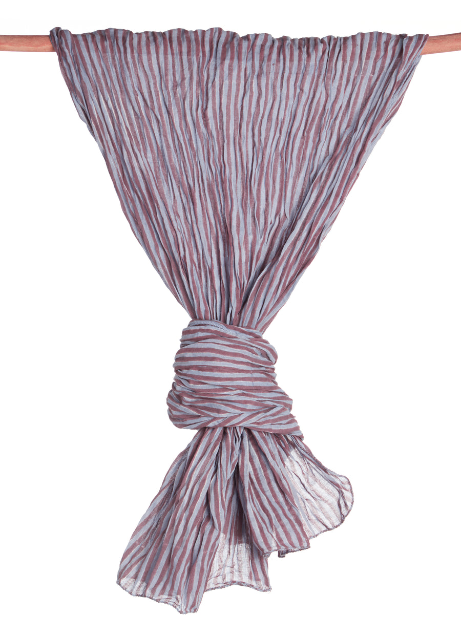 COTE SUD STRIPE-WINE HEATHER
