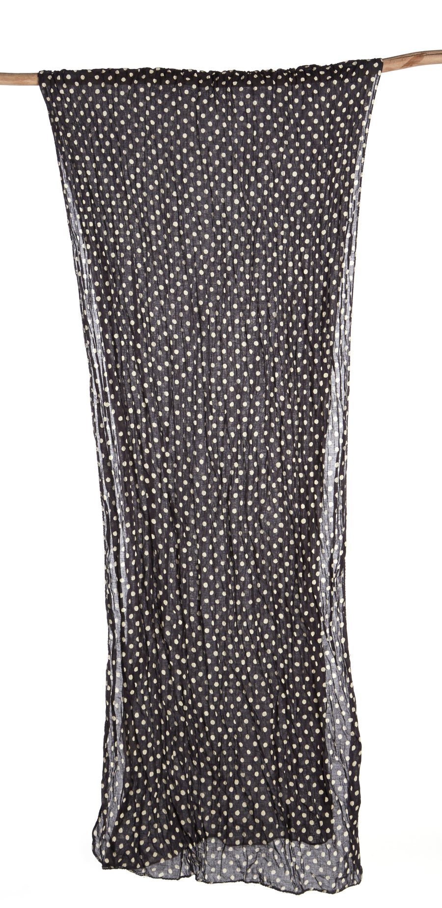 DABU POLKA DOT-BLACK IVORY WHITE