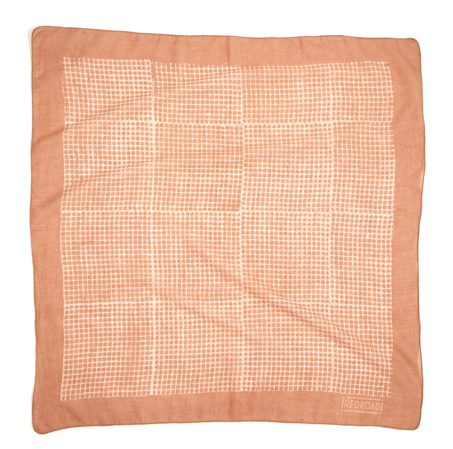 dream weaver-loquat <> hand block printed bandana