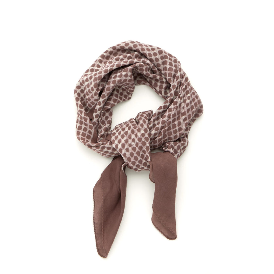dream weaver-cocoa <> hand block printed bandana