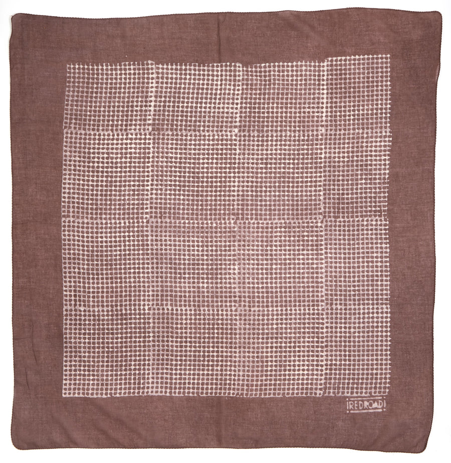 dream weaver-cocoa <> hand block printed bandana