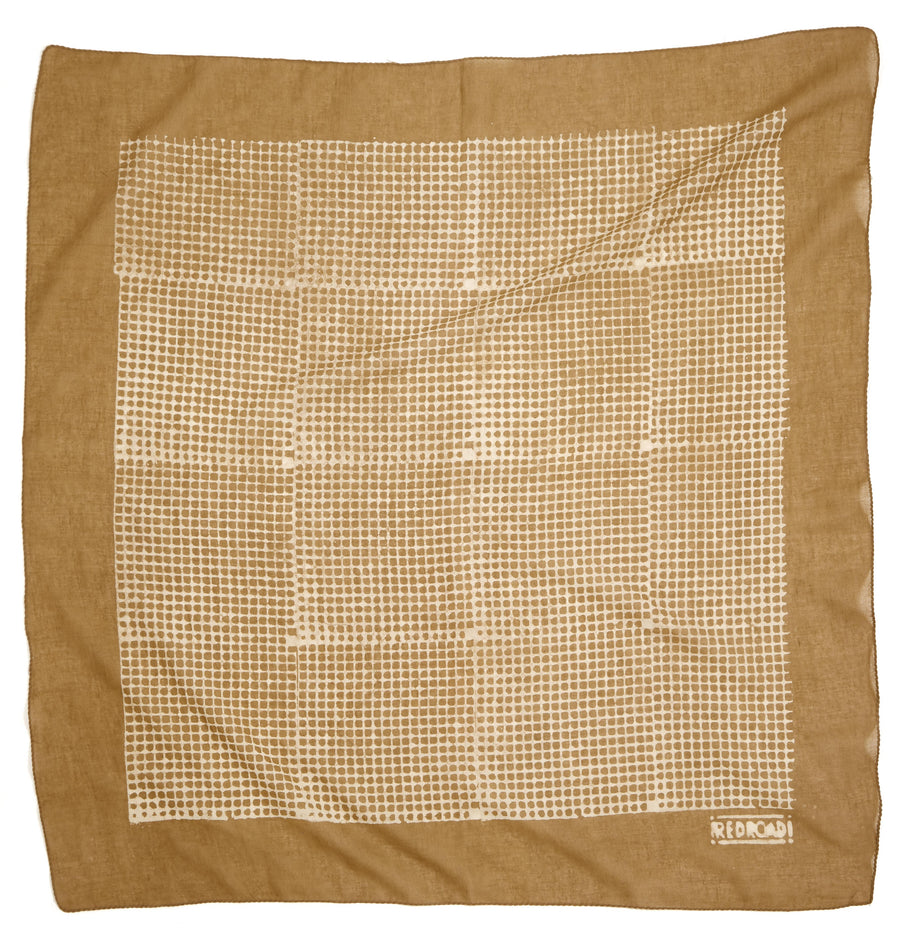 dream weaver-golden <> hand block printed bandana