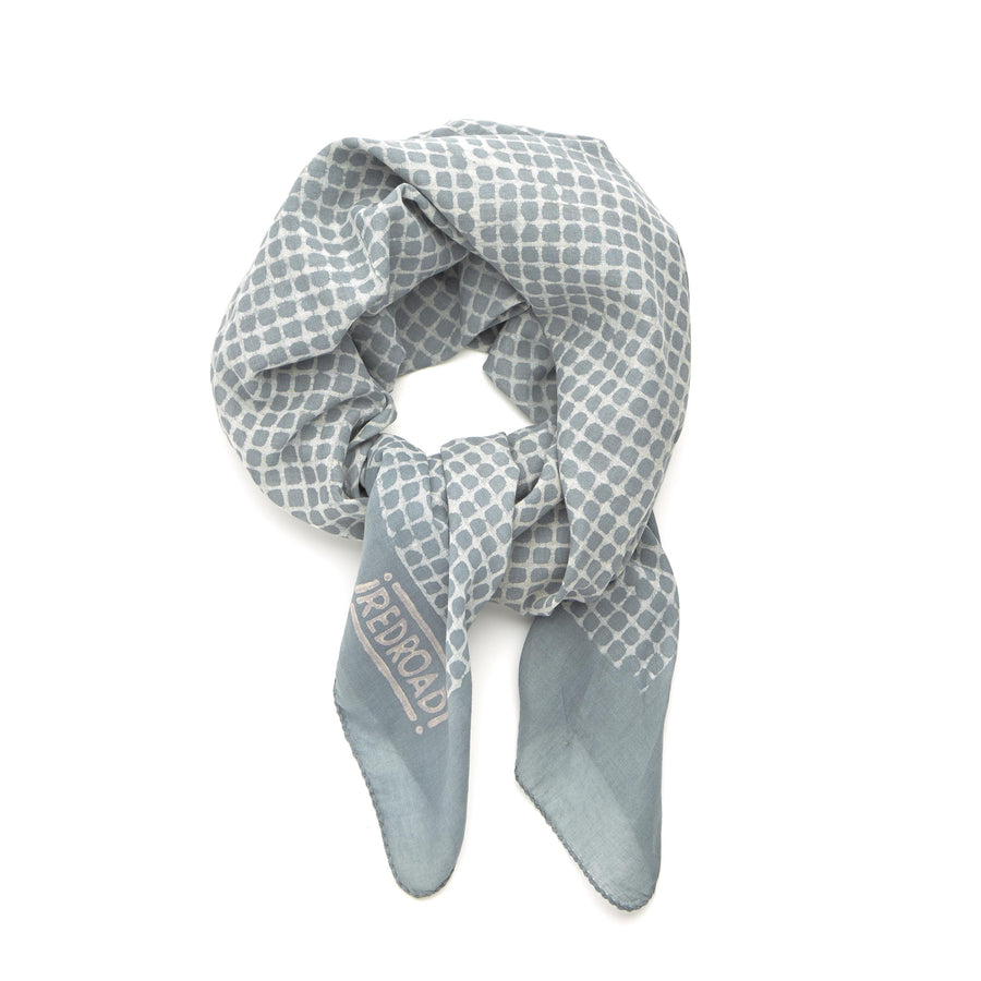 ✶ dreamweaver-soft blue ✶ hand block printed bandana