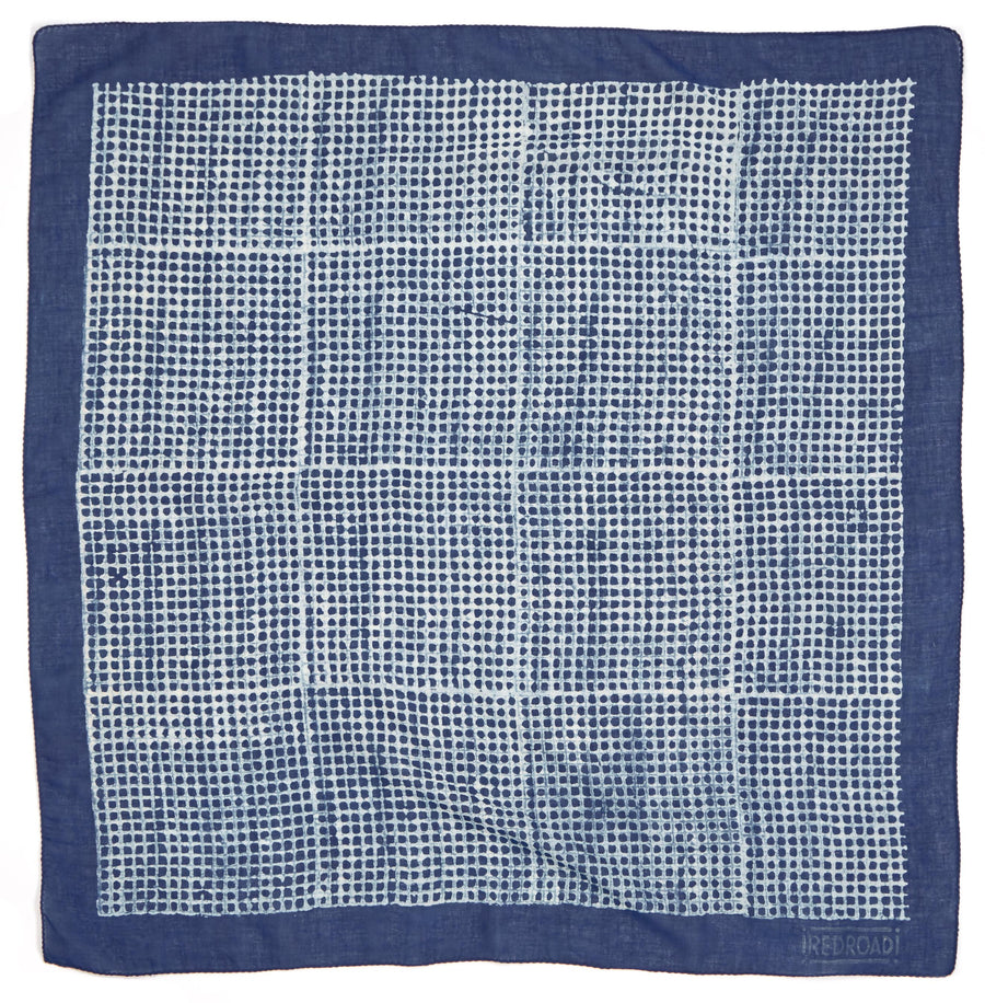 ✶ dreamweaver-indigo ✶ hand block printed bandana