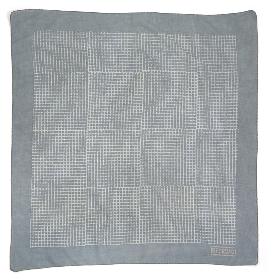 ✶ dreamweaver-soft blue ✶ hand block printed bandana