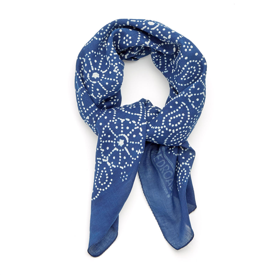 ✶ firefly-indigo ✶ hand block printed bandana