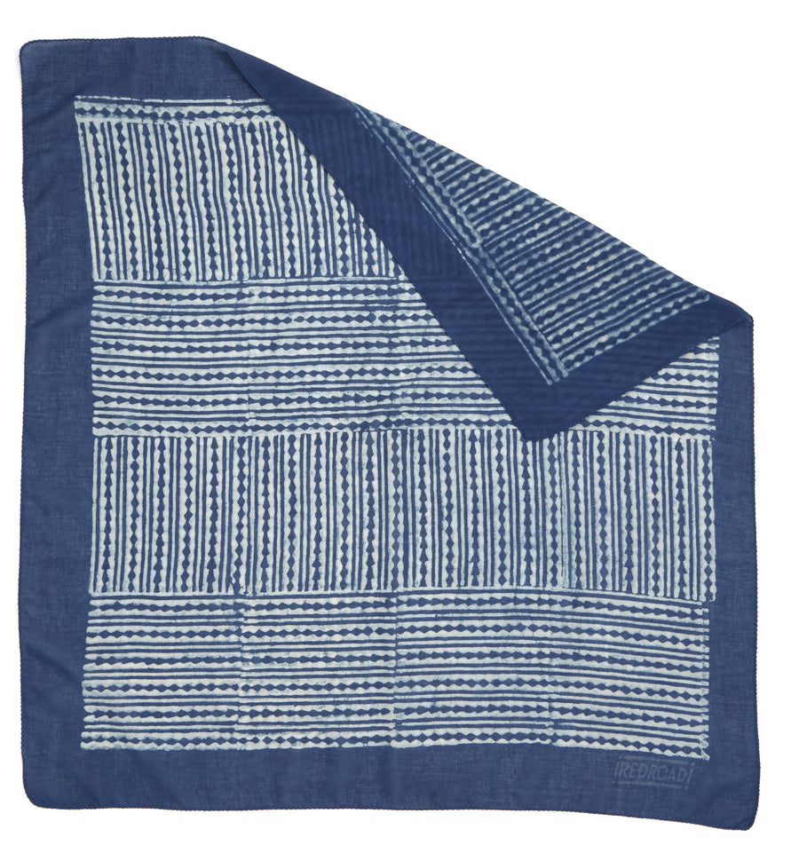 ✶ journey-indigo ✶ hand block printed bandana