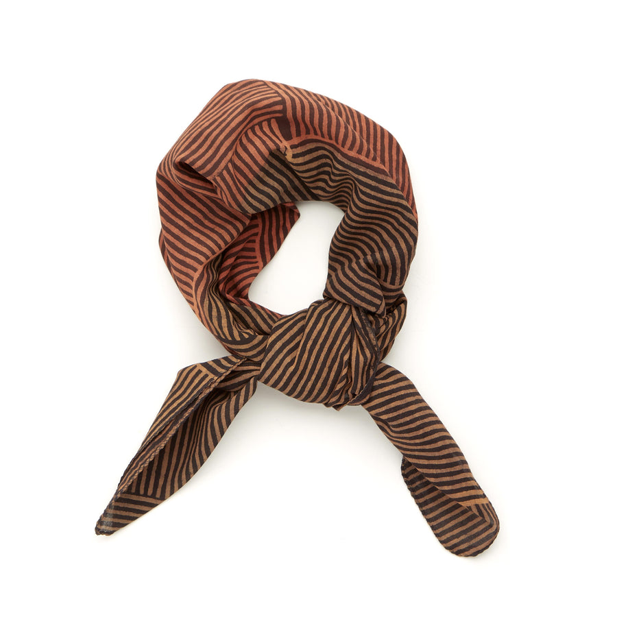 weave-red madder black <> hand block printed bandana
