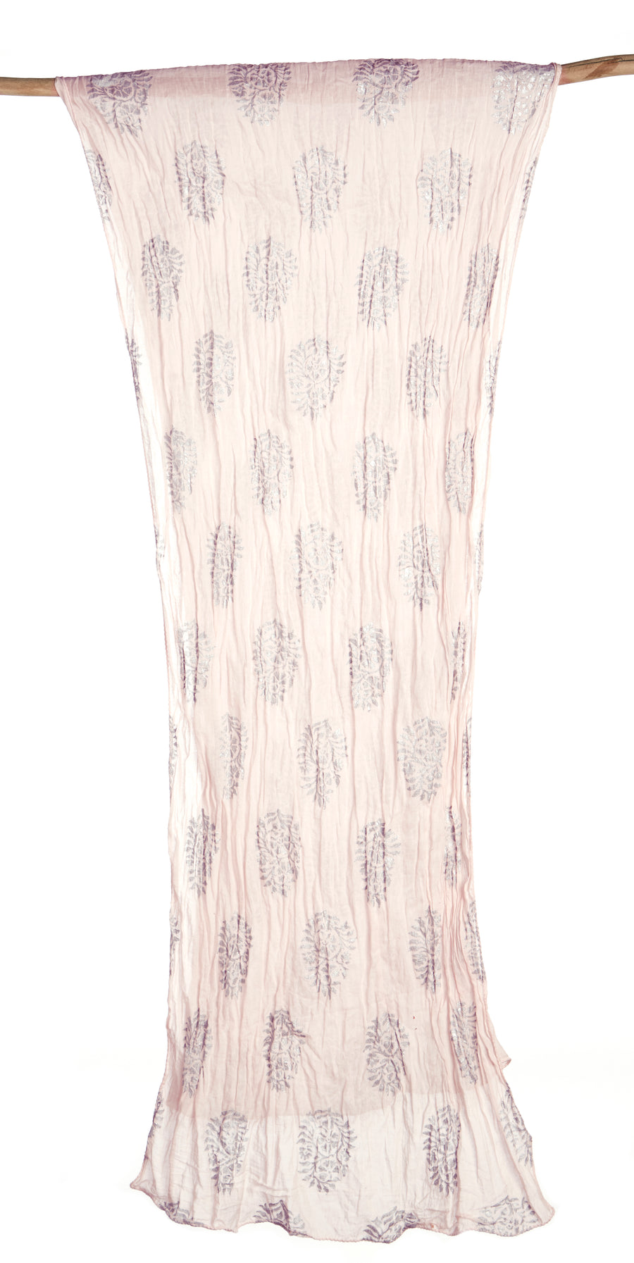 PAISLEY METALLIC-WHISPER ROSE SILVER