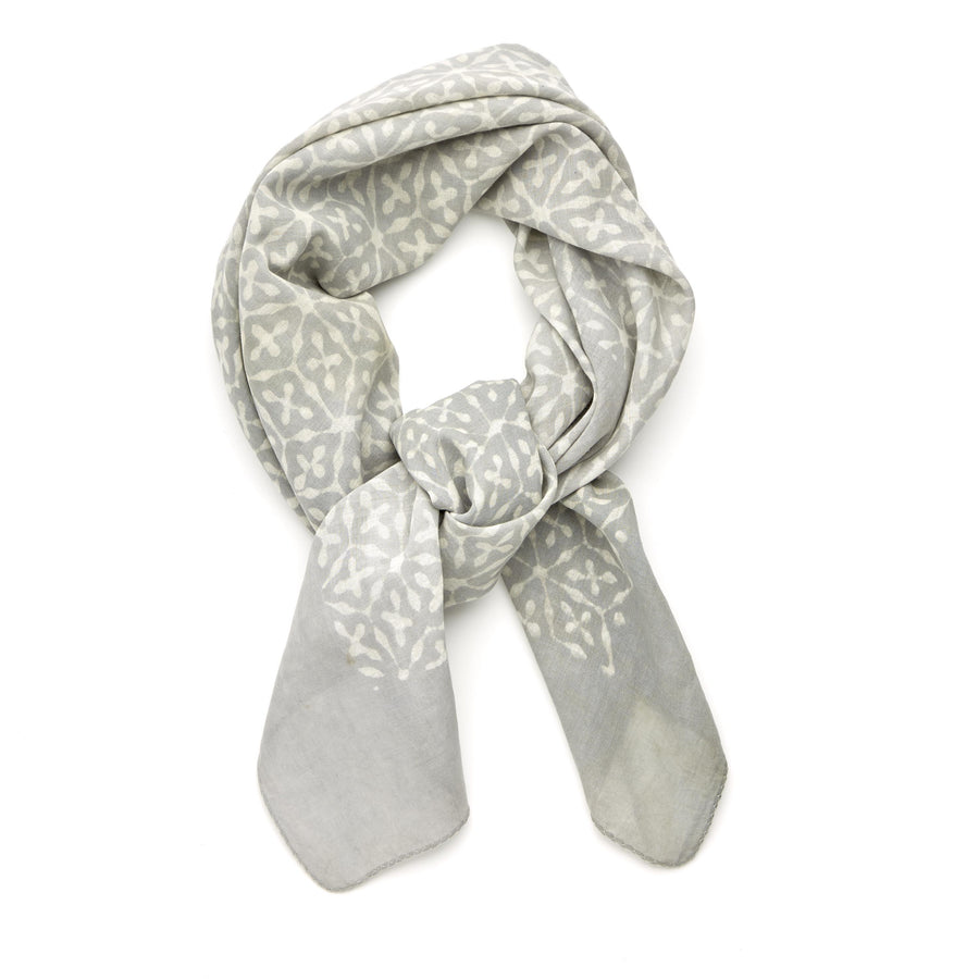 ✶ stellar-soft dove gray ✶ hand block printed bandana