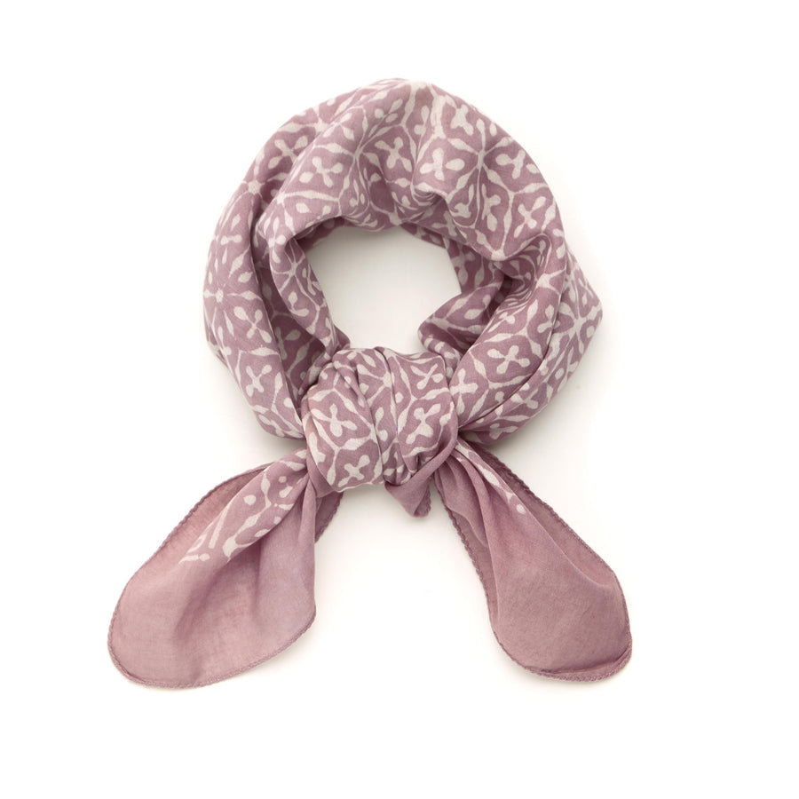 stellar-soft rose <> hand block printed bandana